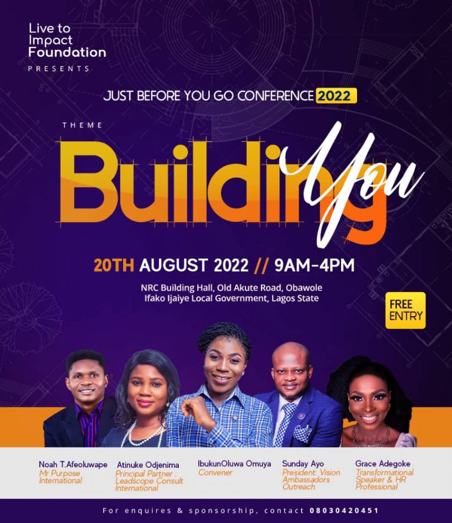 Pastor Sunday Ayo Just before you conference 2022